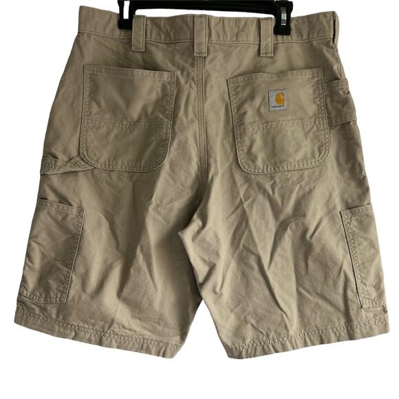 Carhartt Men’s Size 36 Loose Fit‎ Utility Tan Cargo Shorts - Picture 2 of 8